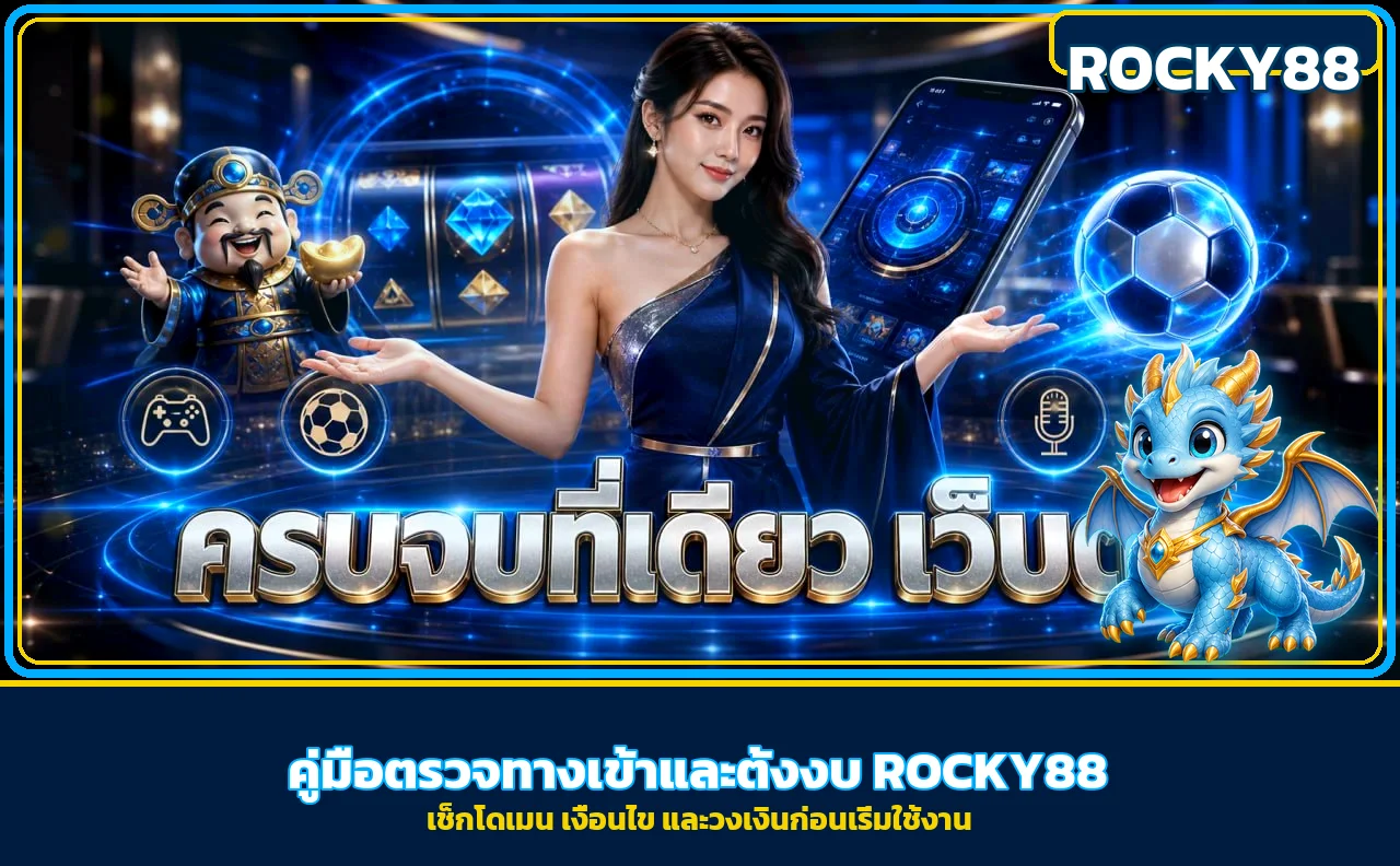 ROCKY88 ตรวจทางเข้า สมัคร และตั้งงบปลอดภัย